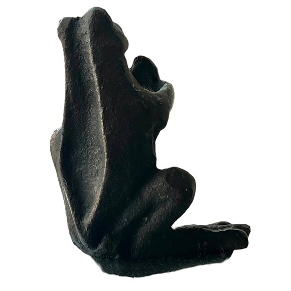 Cast Iron Frog-Shaped Pen Flower or Scissors Holder Desk Organizer 3.5" T Black - Picture 7 of 13